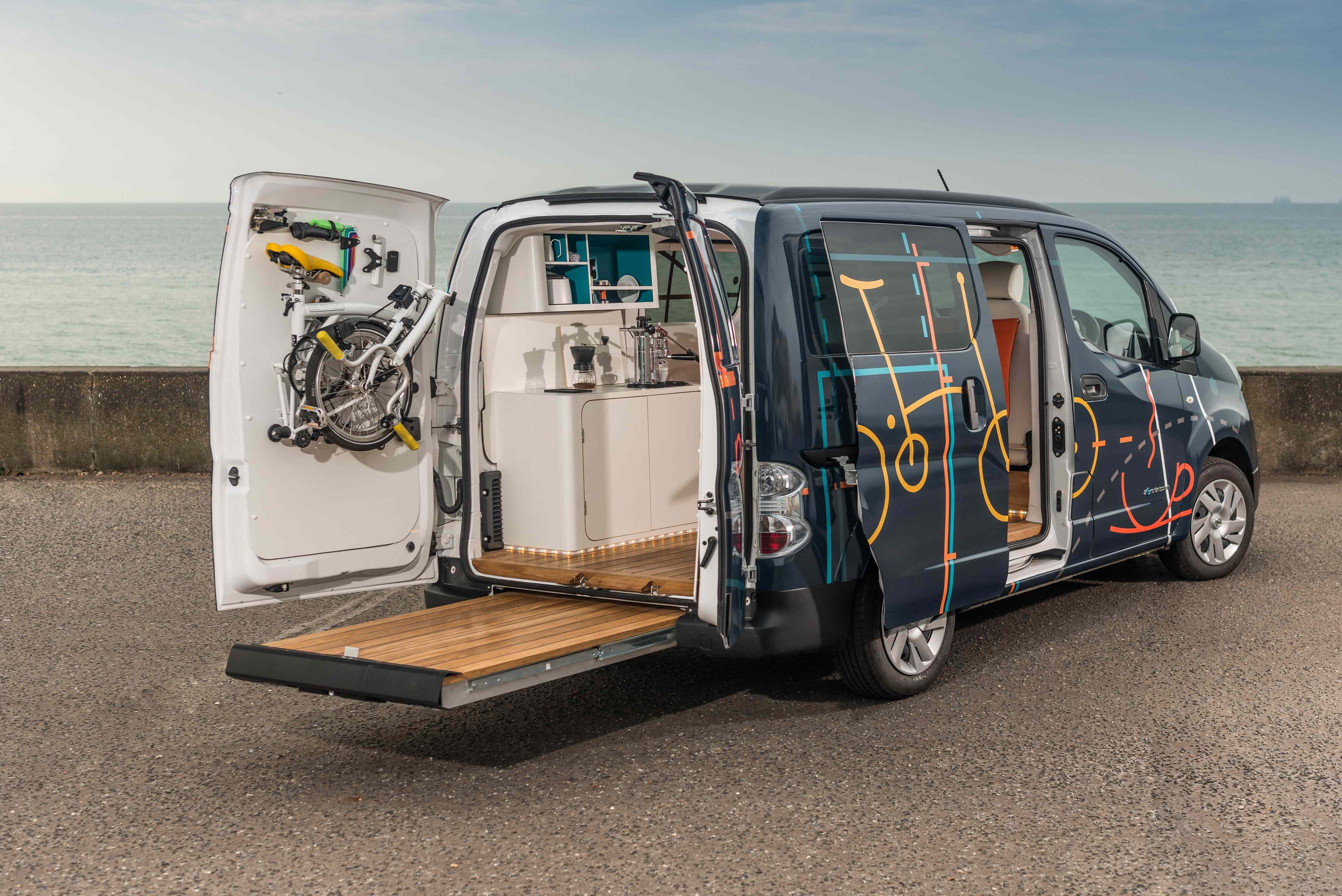 World's first electric mobile office space Nissan eNV200 WORKSPACe