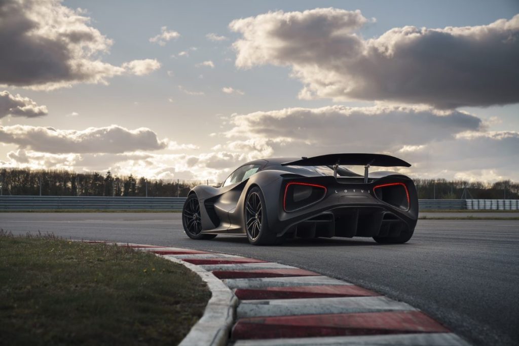 Lotus Evija on track